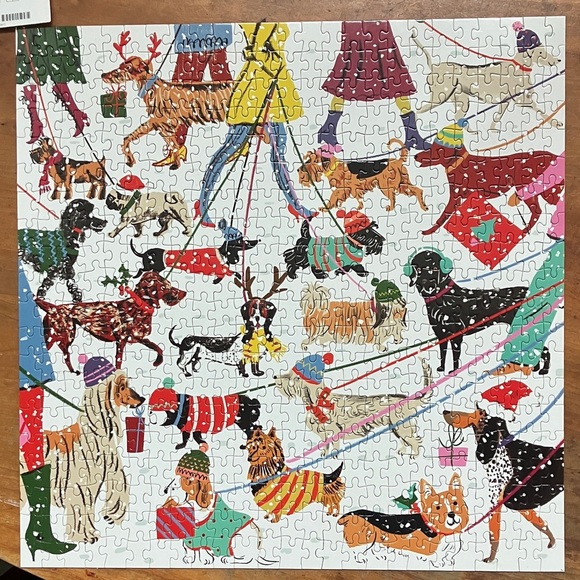 Galison Festive Dogs 500-Piece Puzzle - Multicolor - Picture 2 of 10